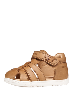 Geox Baby Macchia First-Steps Sandals, Whisky - view 2, Whisky