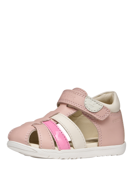 Geox Baby Tutim Closed Toe Leather Shoes, Light Rose/Pink - view 2, Light Rose/Pink
