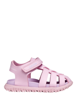 Geox Baby Fusbetto Water Resistant Sandals, Pink/Lilac, Pink/Lilac