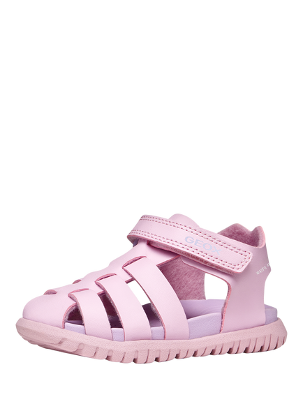 Geox Baby Fusbetto Water Resistant Sandals, Pink/Lilac - view 2, Pink/Lilac