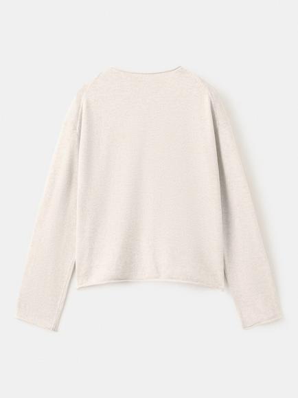 Mango Kids' Knitted Cotton Cardigan, Beige - view 2, Beige