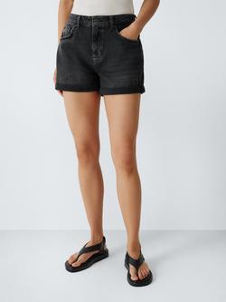 AND/OR Sunset Denim Shorts, Washed Black