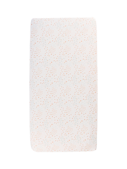 Tutti Bambini Cotbed Fitted Sheets & Mattress Protector Bundle, White/Multi - view 2, White/Multi