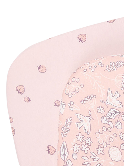 Tutti Bambini CoZee Bedside Crib Fitted Sheets & Mattress Protector Bundle, Pink, Pink
