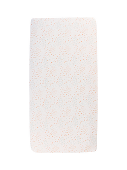 Tutti Bambini Cot Fitted Sheets & Mattress Protector Bundle, White/Multi - view 2, White/Multi