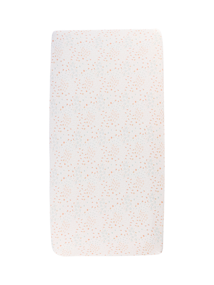 Tutti Bambini Cot Fitted Sheets & Mattress Protector Bundle, White/Multi - view 2, White/Multi