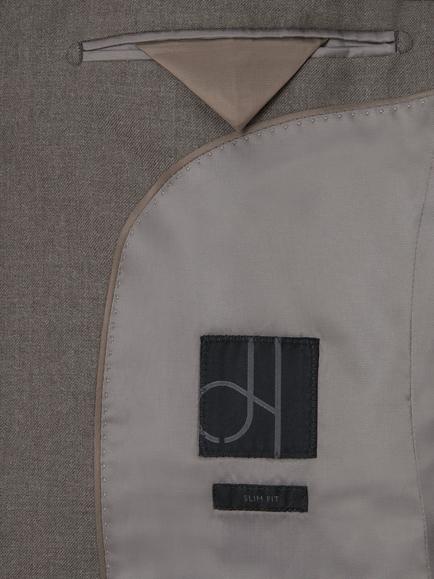 John Lewis Pure Wool Flannel Slim Fit Suit Jacket, Oat - view 2, Oat