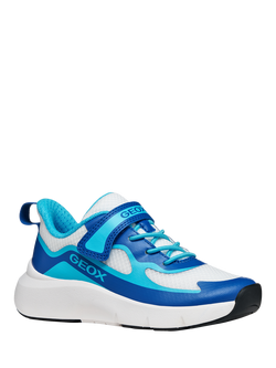 Geox Kids' Pro-Ran Mesh Trainers - view 2, White/Blue