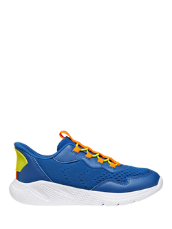 Geox Kids' Sprintye Fast Mesh Trainers, Blue/Orange, Blue/Orange
