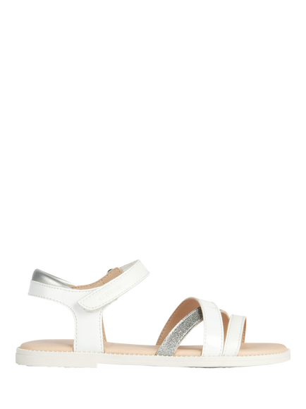Geox Kids' Karly Open Toe Sandals, White, White