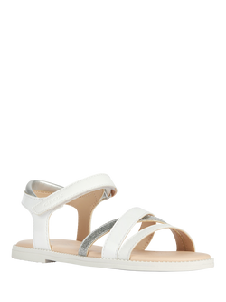 Geox Kids' Karly Open Toe Sandals, White - view 2, White