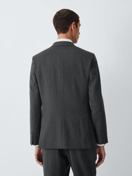 John Lewis Regular Fit Wool Rich with Cashmere Suit Jacket, Grey - view 2, Grey