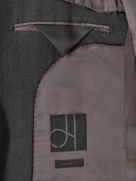 John Lewis Wool Rich Suit Jacket, Grey - view 2, Grey