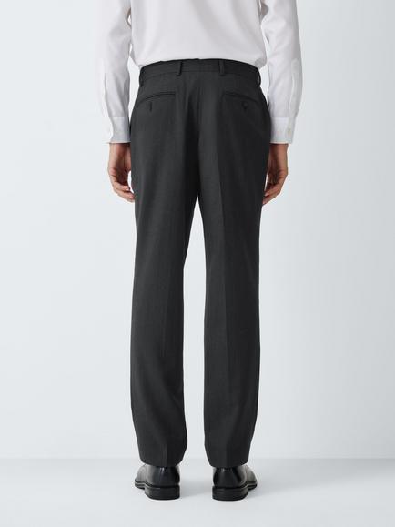 John Lewis Regular Fit Wool Rich with Cashmere Suit Trousers, Grey - view 2, Grey