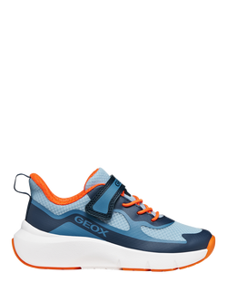 Geox Kids' Pro-Ran Mesh Trainers, Navy/Orange