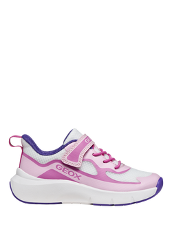 Geox Kids' Pro-Ran Mesh Trainers, Pink/White