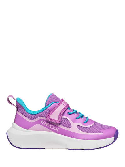 Geox Kids' Pro-Ran Mesh Trainers, Purple/Lilac