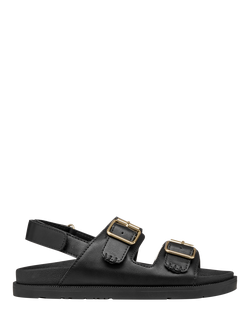 Geox Kids' Foammentera Open Toe Sandals, Black, Black