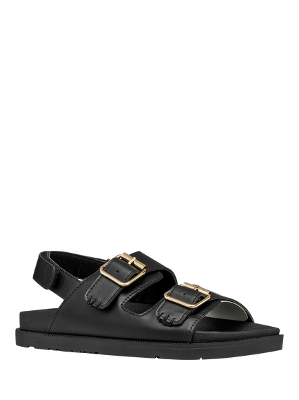 Geox Kids' Foammentera Open Toe Sandals, Black - view 2, Black