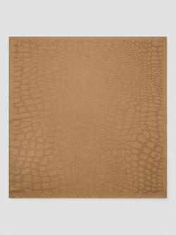 Mango Animal Print Jacquard Scarf, Brown, Brown