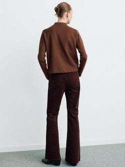 Mango High Neck Relaxed Fit Jumper - view 2, Caramel
