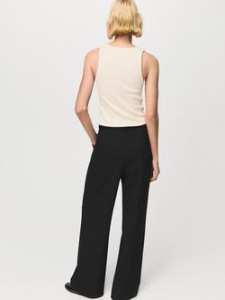 Mango Seamless Slim Knit Tank Top, Raw - view 2, Raw