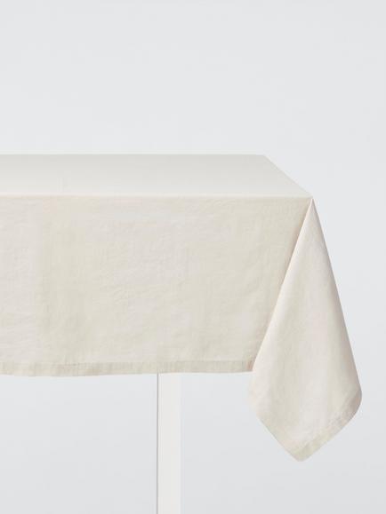 John Lewis Cotton Linen Blend Rectangular Tablecloth, Grey