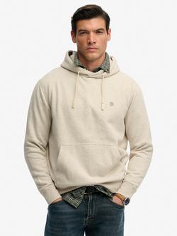 Superdry Monogram Embroidered Hoodie, Pumice Marl