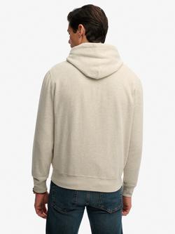 Superdry Monogram Embroidered Hoodie - view 2, Pumice Marl
