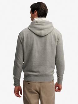 Superdry Monogram Embroidered Hoodie - view 2, Dark Vintage Grey