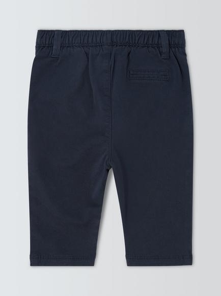 John Lewis Heirloom Collection Baby Chinos, Dark Sapphire - view 2, Dark Sapphire