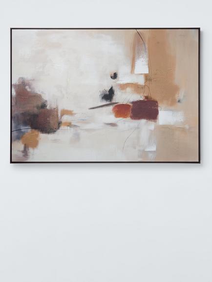 John Lewis 'Autumn Echo' Abstract Framed Canvas Print, Natural - view 2, Multi