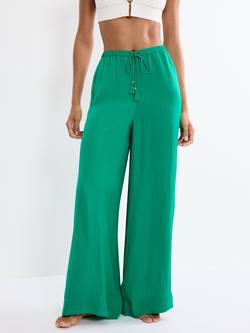 Triumph Summer Satin Trousers, Palm Green