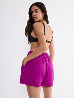 Triumph Summer Wear Linen Blend Shorts - view 2, Raspberry Juice