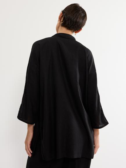 Triumph Summer Wear Linen Blend Boyfriend Shirt - view 2, Black
