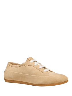 Geox Addisse Suede Lace Up Trainers, Brown - view 2, Brown