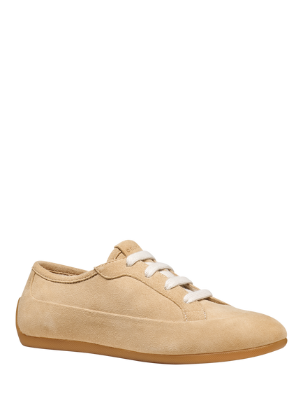 Geox Addisse Suede Lace Up Trainers, Brown - view 2, Brown