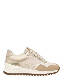Geox Desya Low Top Trainers, Gold/Multi, Gold/Multi