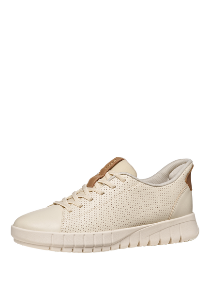 Geox Flextride Plus Trainers, Papyrus/Beige - view 2, Papyrus/Beige