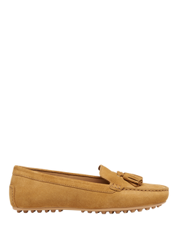 Geox Kalistena Suede Loafers, Cognac, Cognac