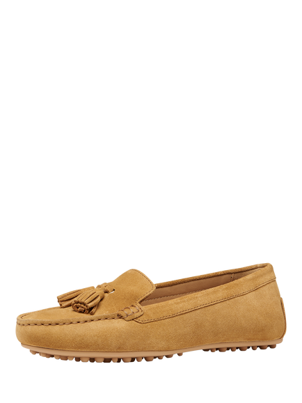 Geox Kalistena Suede Loafers, Cognac - view 2, Cognac