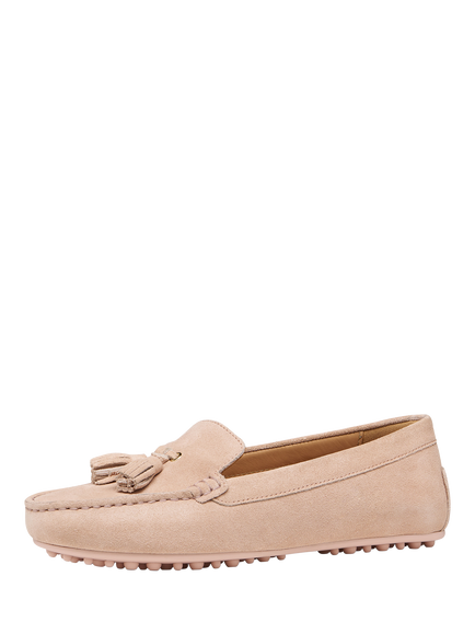Geox Kalistena Suede Loafers, Rose - view 2, Rose