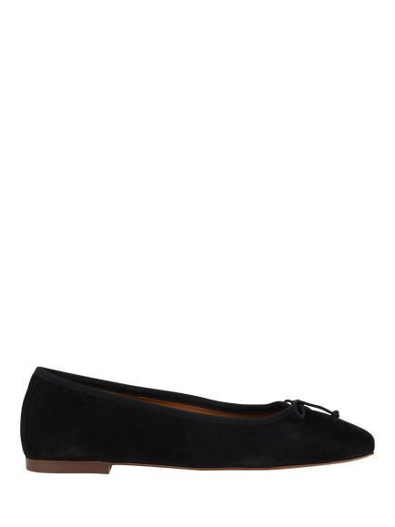 Geox Marsilea Suede Ballerina Pumps, Black
