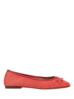 Geox Marsilea Suede Ballerina Pumps, Coral