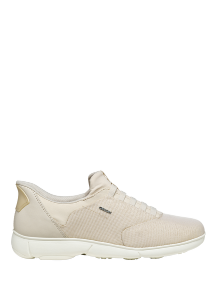 Geox Nebula 2.0 Plus Slip In Trainers, Light Gold/Cream, Light Gold/Cream
