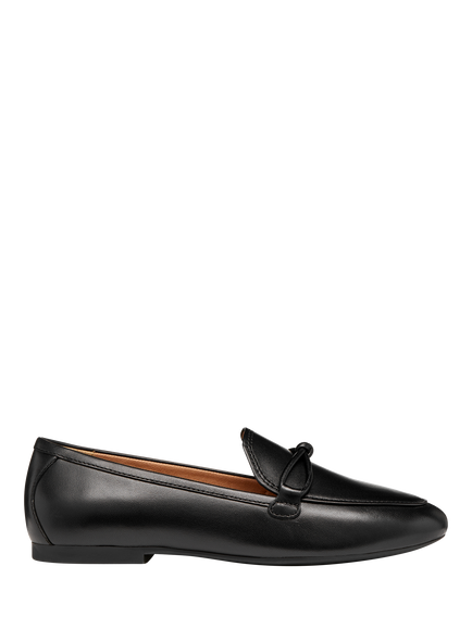 Geox Palmari Leather Ballerina Pumps, Black, Black