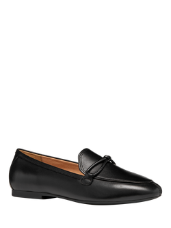 Geox Palmari Leather Ballerina Pumps, Black - view 2, Black