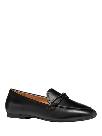 Geox Palmari Leather Ballerina Pumps, Black - view 2, Black