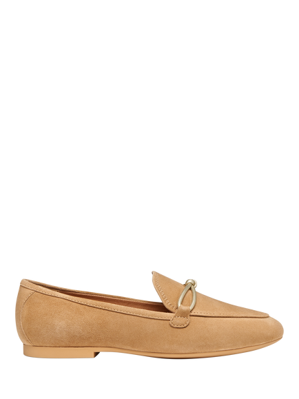 Geox Palmari Suede Ballerina Pumps, Beige, Beige