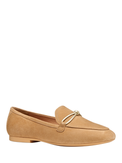 Geox Palmari Suede Ballerina Pumps, Beige - view 2, Beige